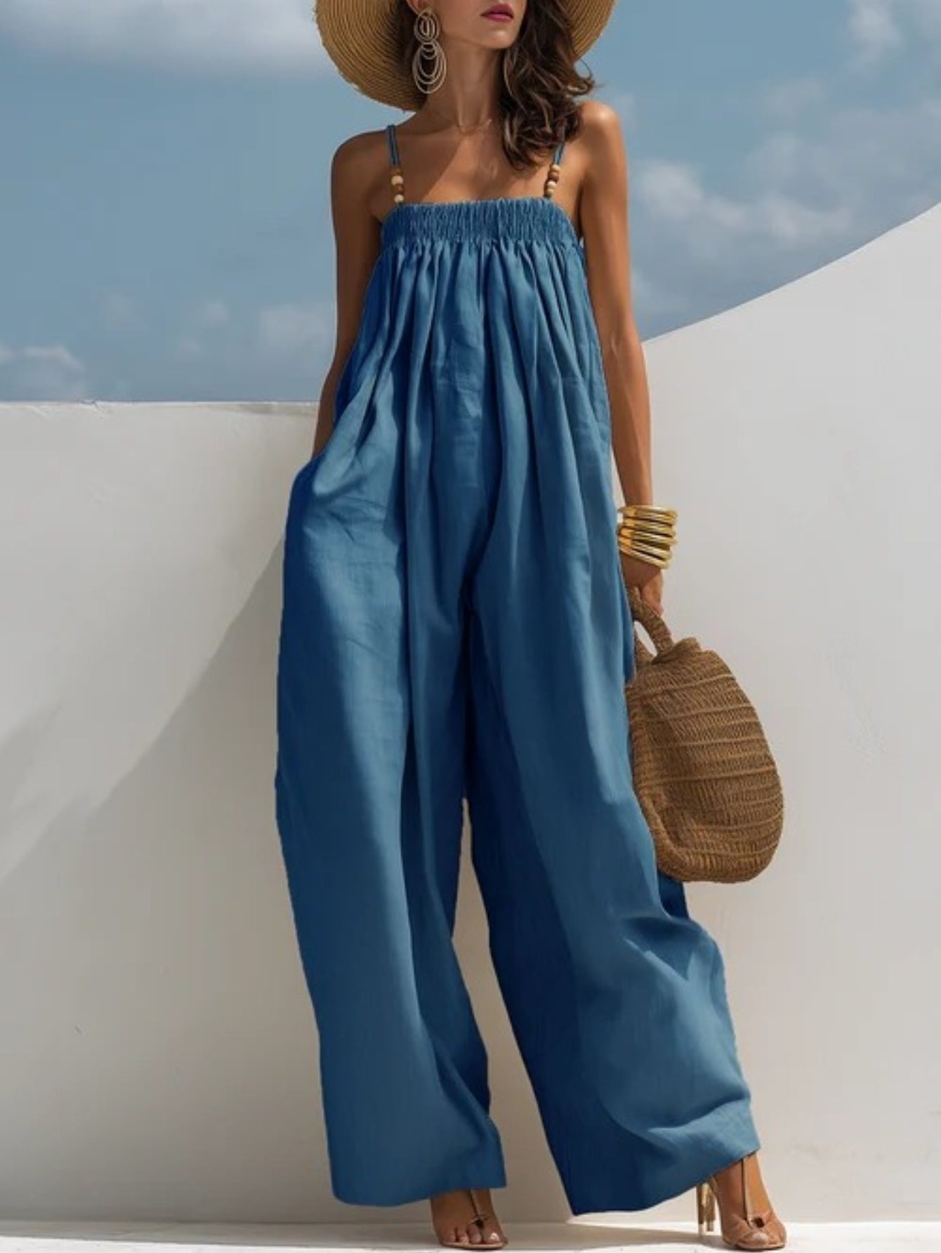 Bonnie - Denim Wide-Leg Jumpsuit