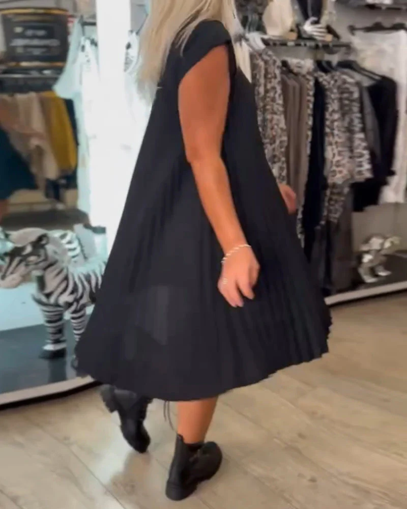 Lily - Trendy Pleated Dress for Effortless Summer Style