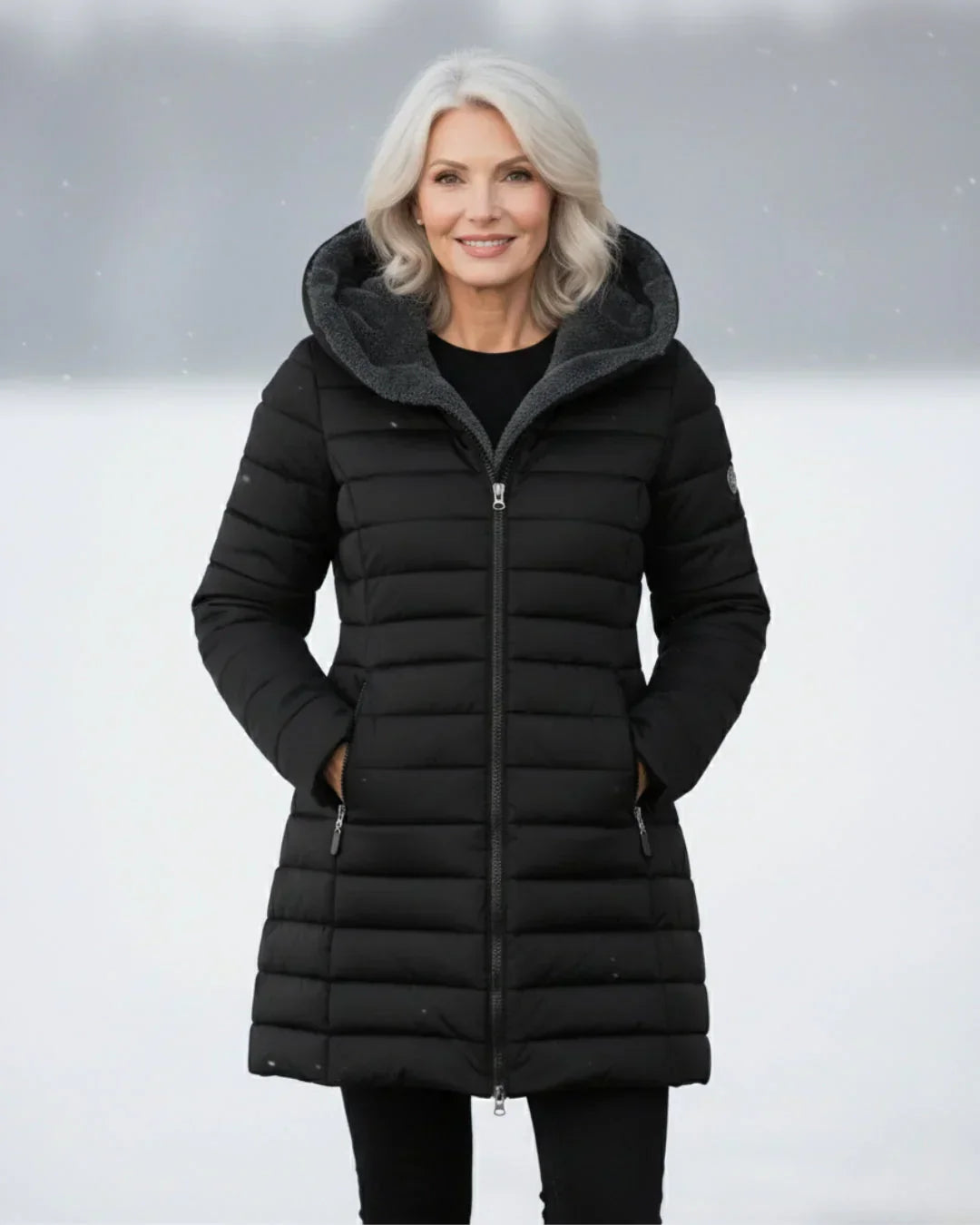 Nicole - Warm Hooded Winter Jacket
