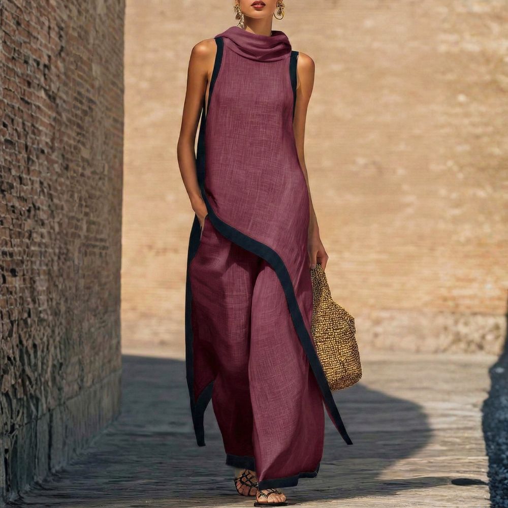 Evira - Elegant Linen Pants Set