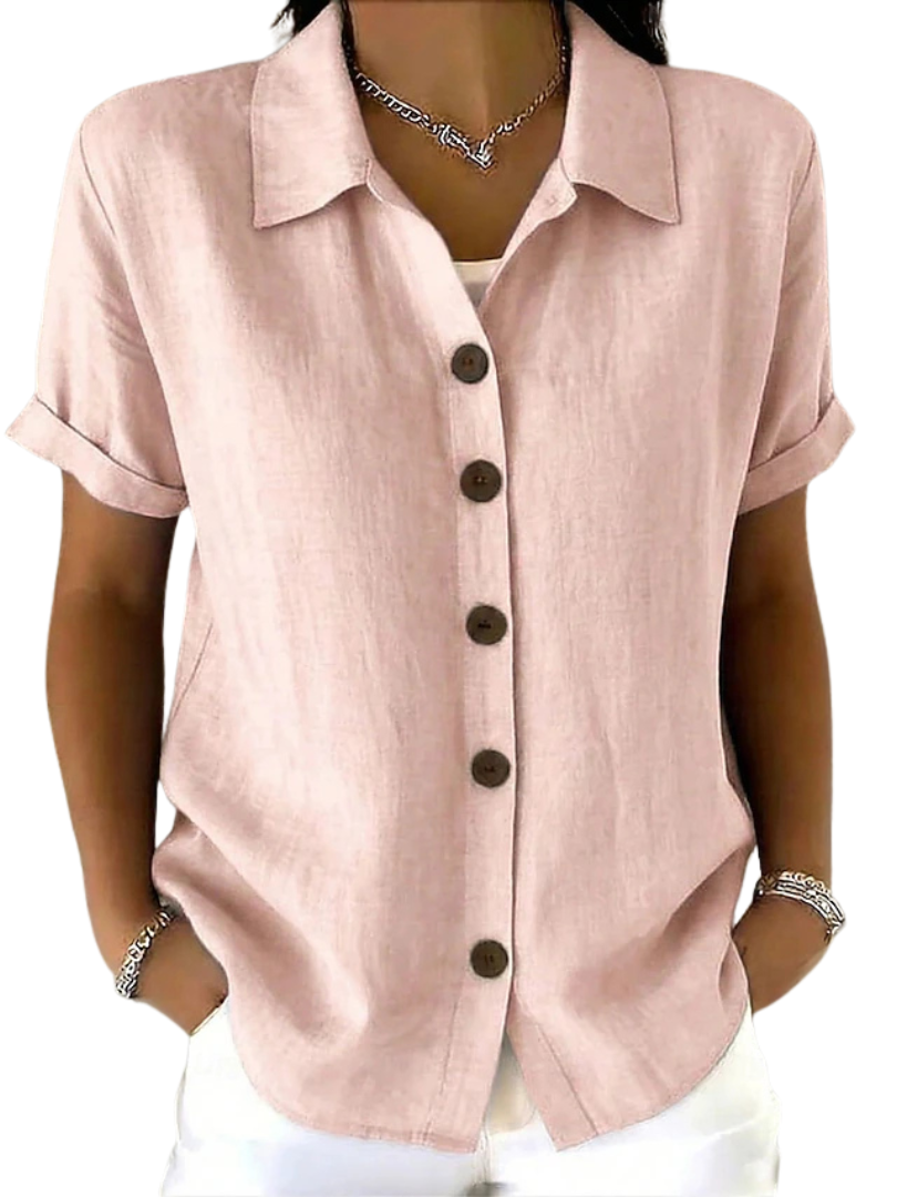 Dianna - Relaxed Short Sleeve Blouse