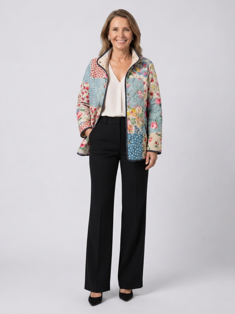 Haisley – Quilted Floral Patchwork Jacket