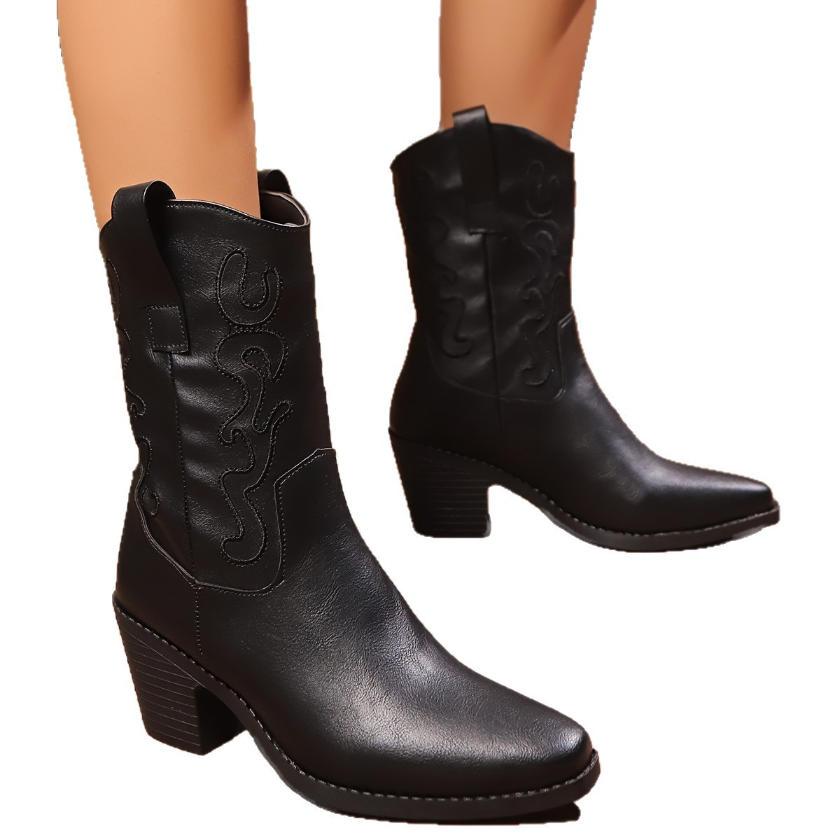 Freya - British Style Mid-Calf Boots