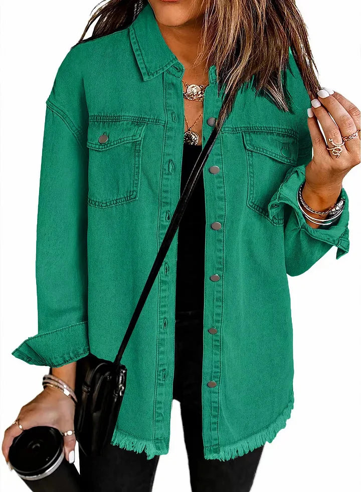 Zianna - Classic Casual Denim Jacket