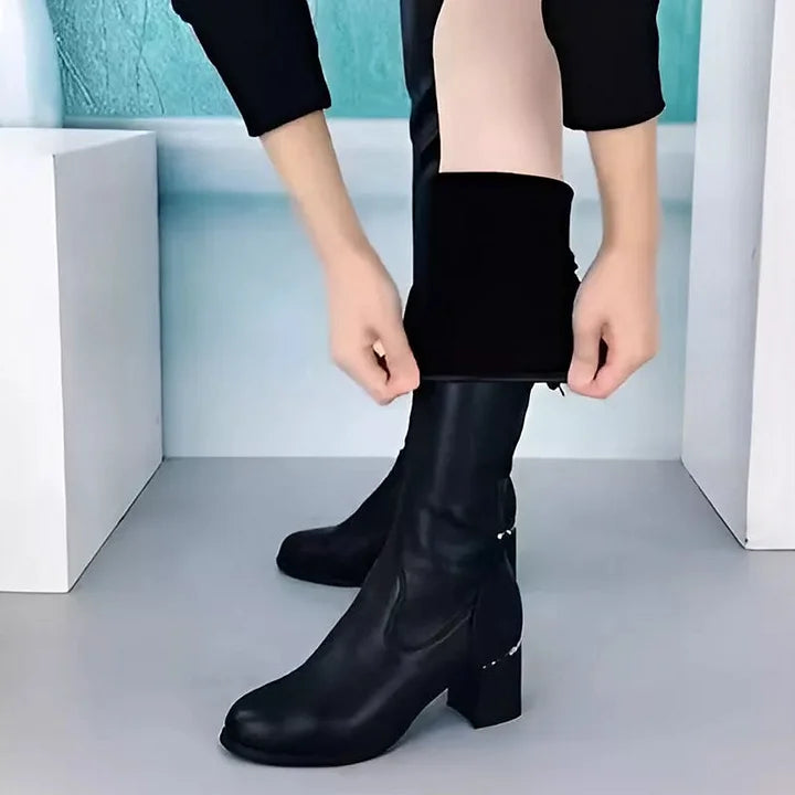 Nikka – Over-the-Knee Warm Stretch Boots