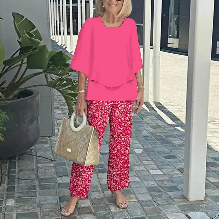 Gaia - Trendy Print Two-Piece Set