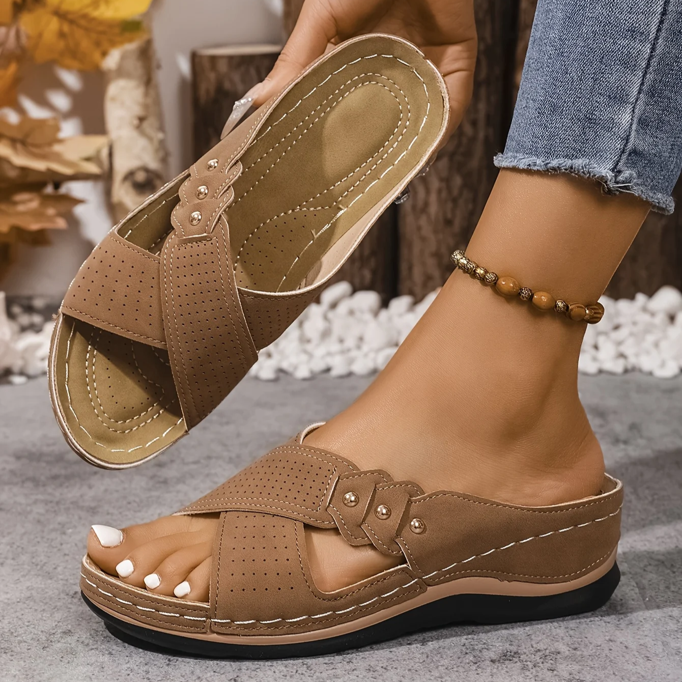 Rufia - Orthopedic Wedge Sandals