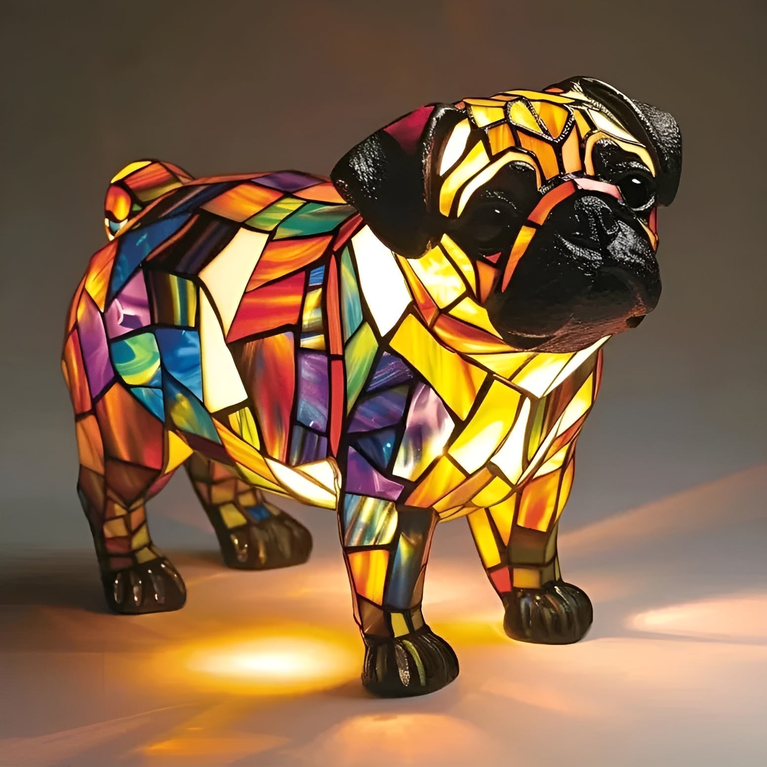 Gunner - Colored Dog Lamp