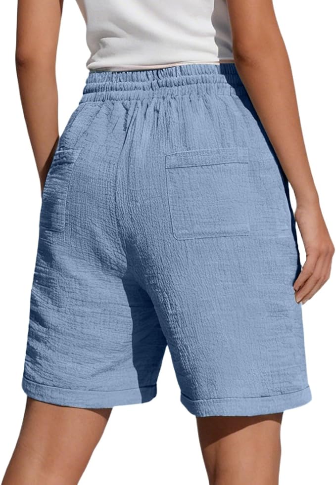 Bridgette - Relaxed Bermuda Shorts with Drawstring