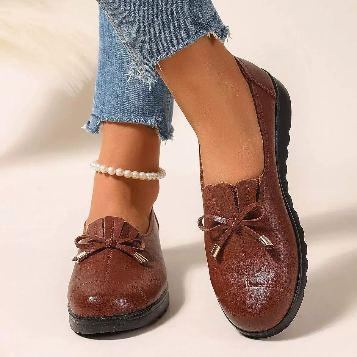 Paisley - Elegant Leather Loafers