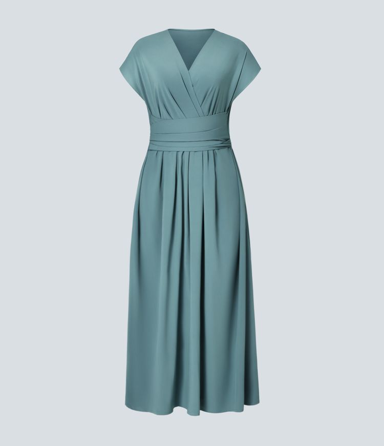 Elaine – Wrap Dress with Flowing Skirt