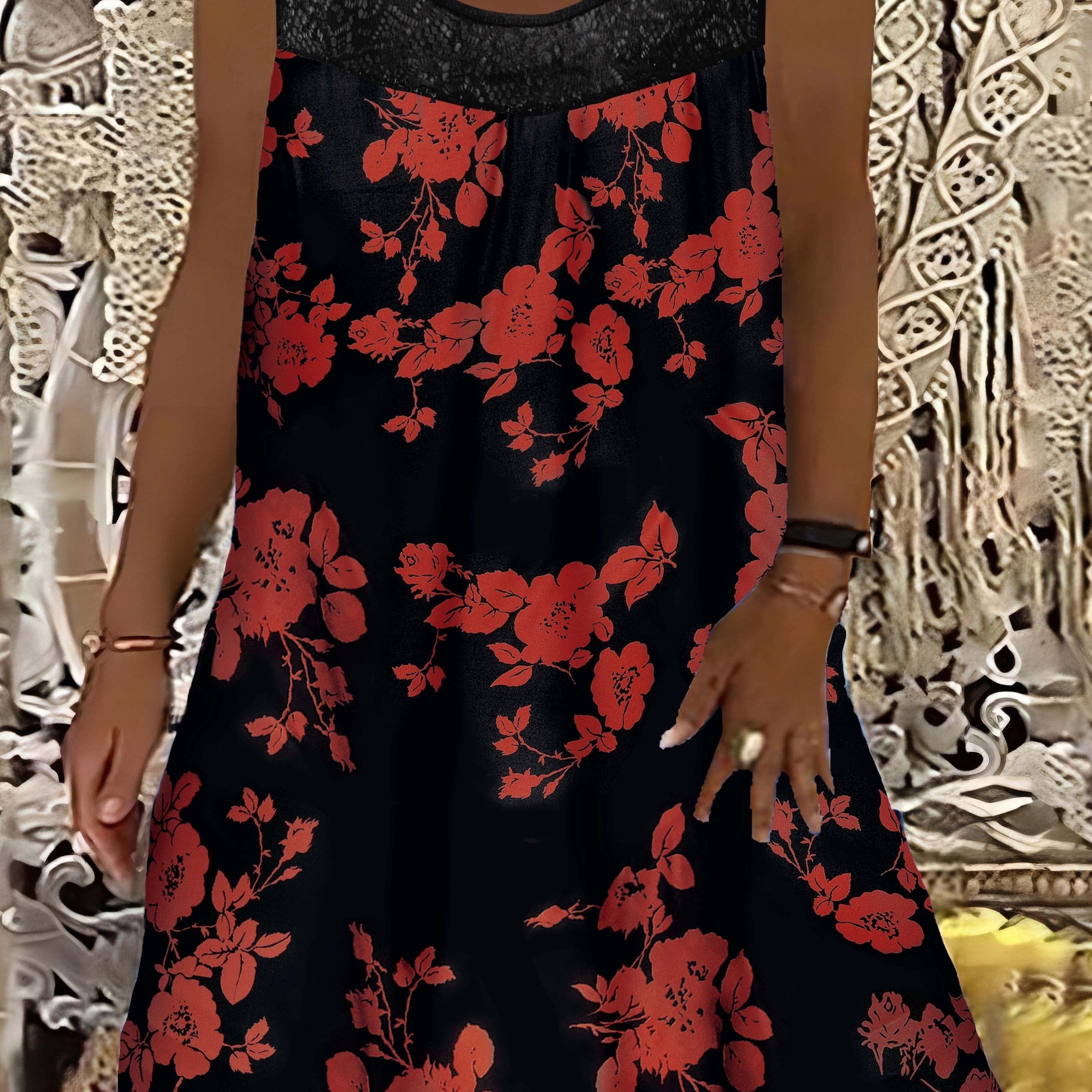 Rana - Floral Lace Summer Dress