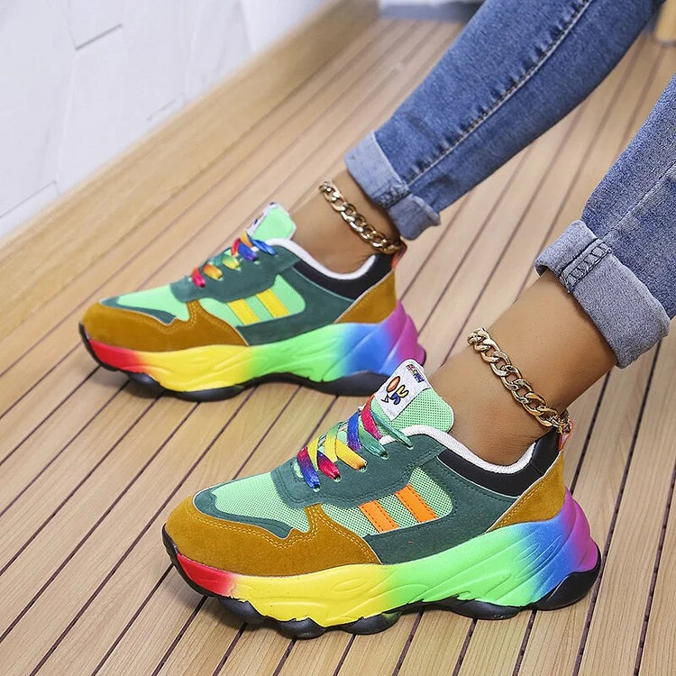 Alivia - Rainbow Comfort Sneakers