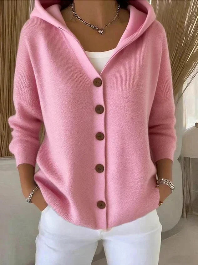 Everly – Hooded Knit Cardigan
