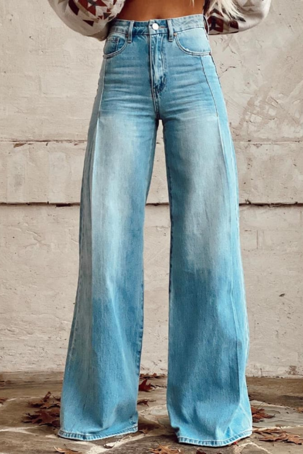 Susan | Stylish Wide-Leg Denim Pants