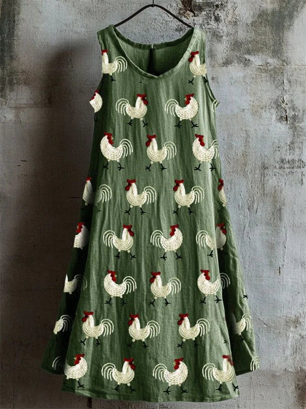 Junne – Dress with Rooster