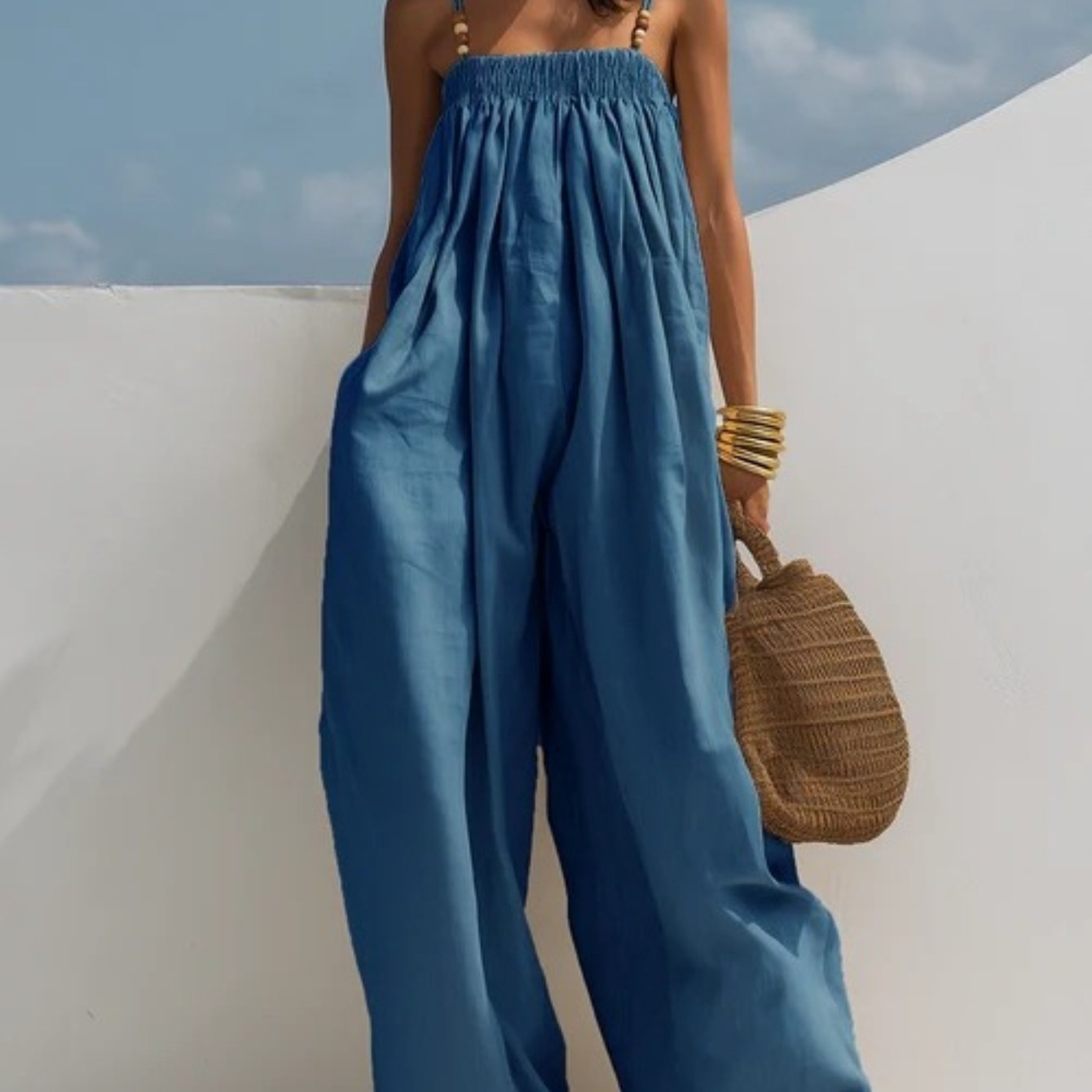 Bonnie - Denim Wide-Leg Jumpsuit
