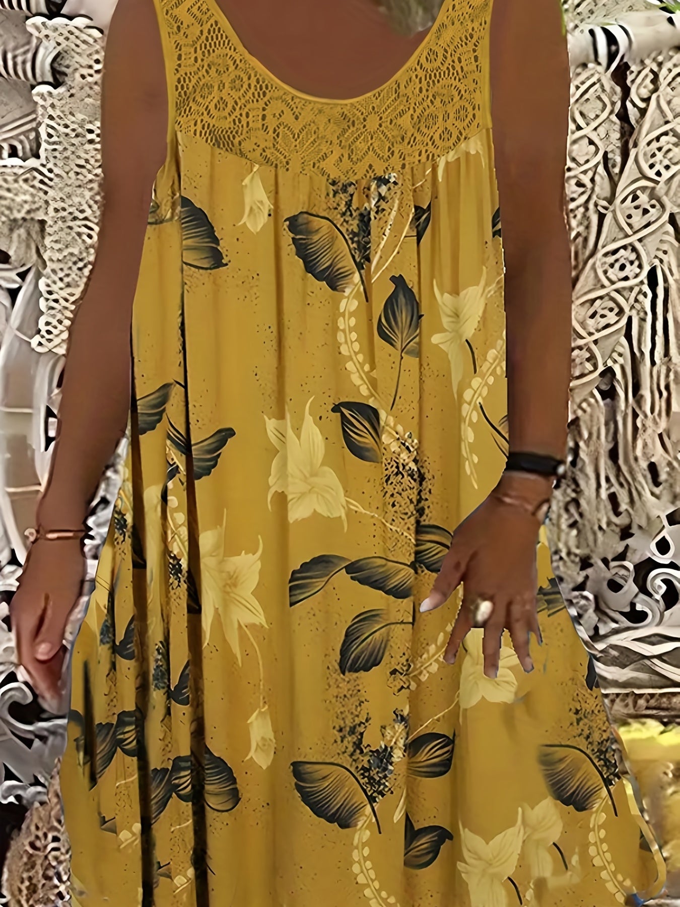 Rana - Floral Lace Summer Dress