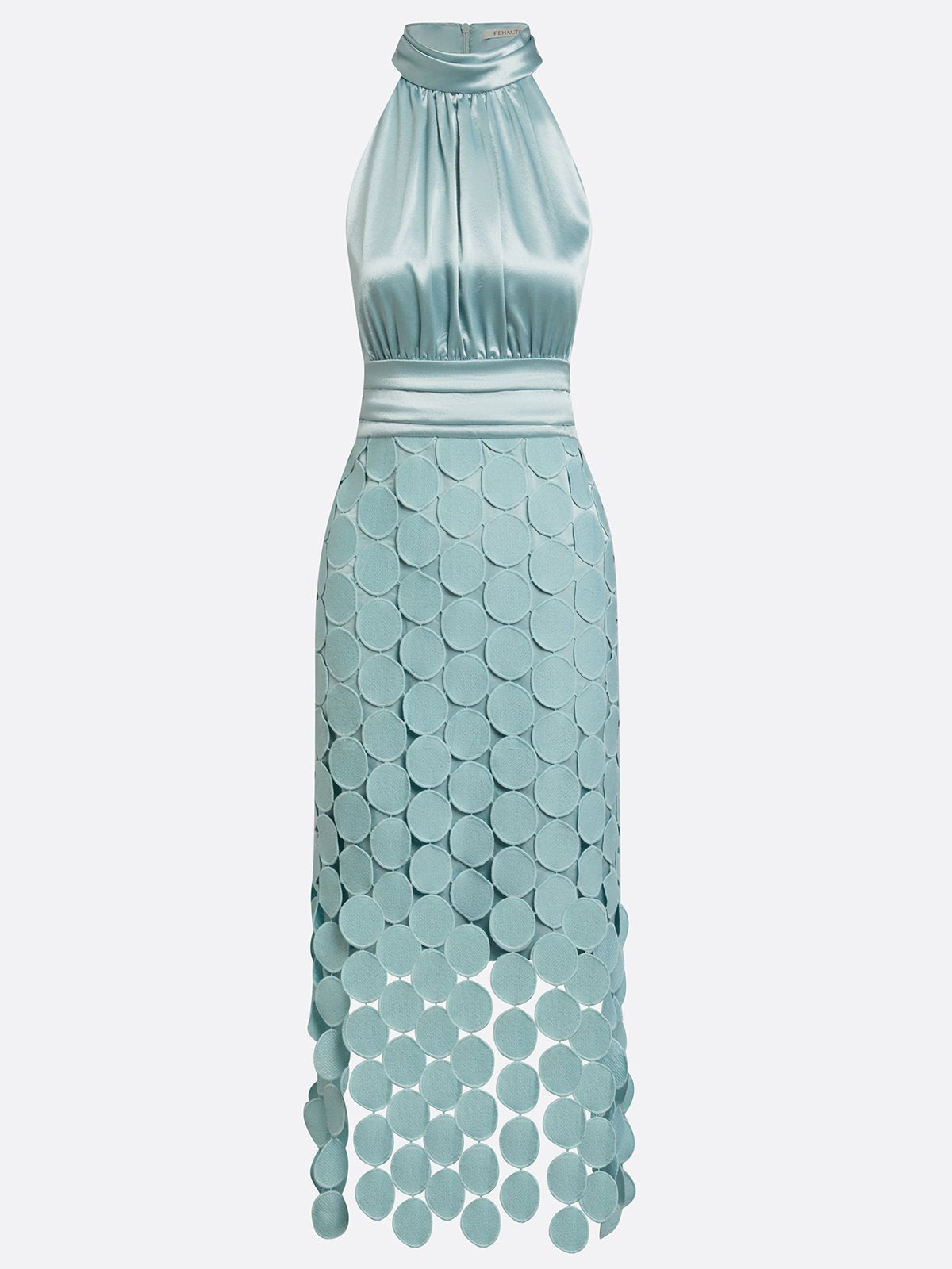 Amanda - Elegant Halter Midi Dress
