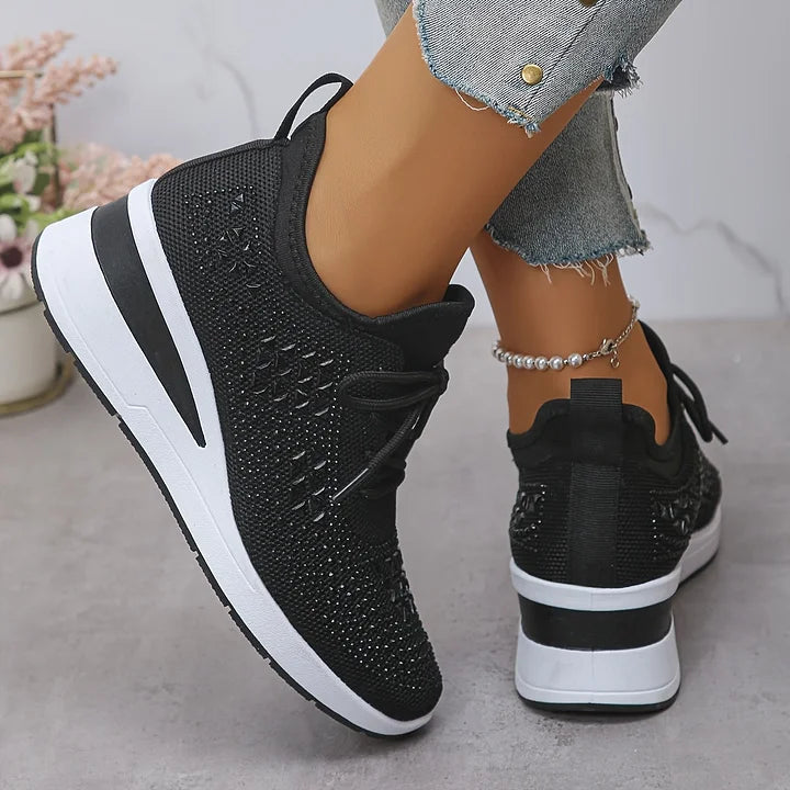Yara – Lightweight Orthopedic Sneakers with Sparkle Accents