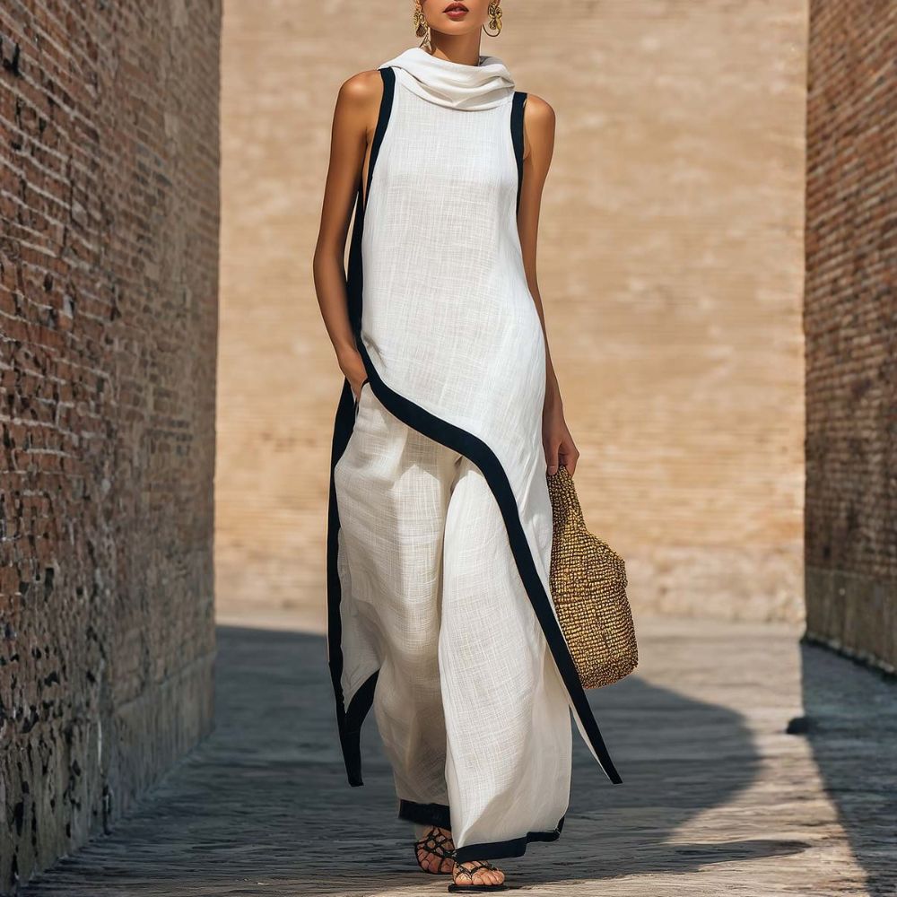 Evira - Elegant Linen Pants Set