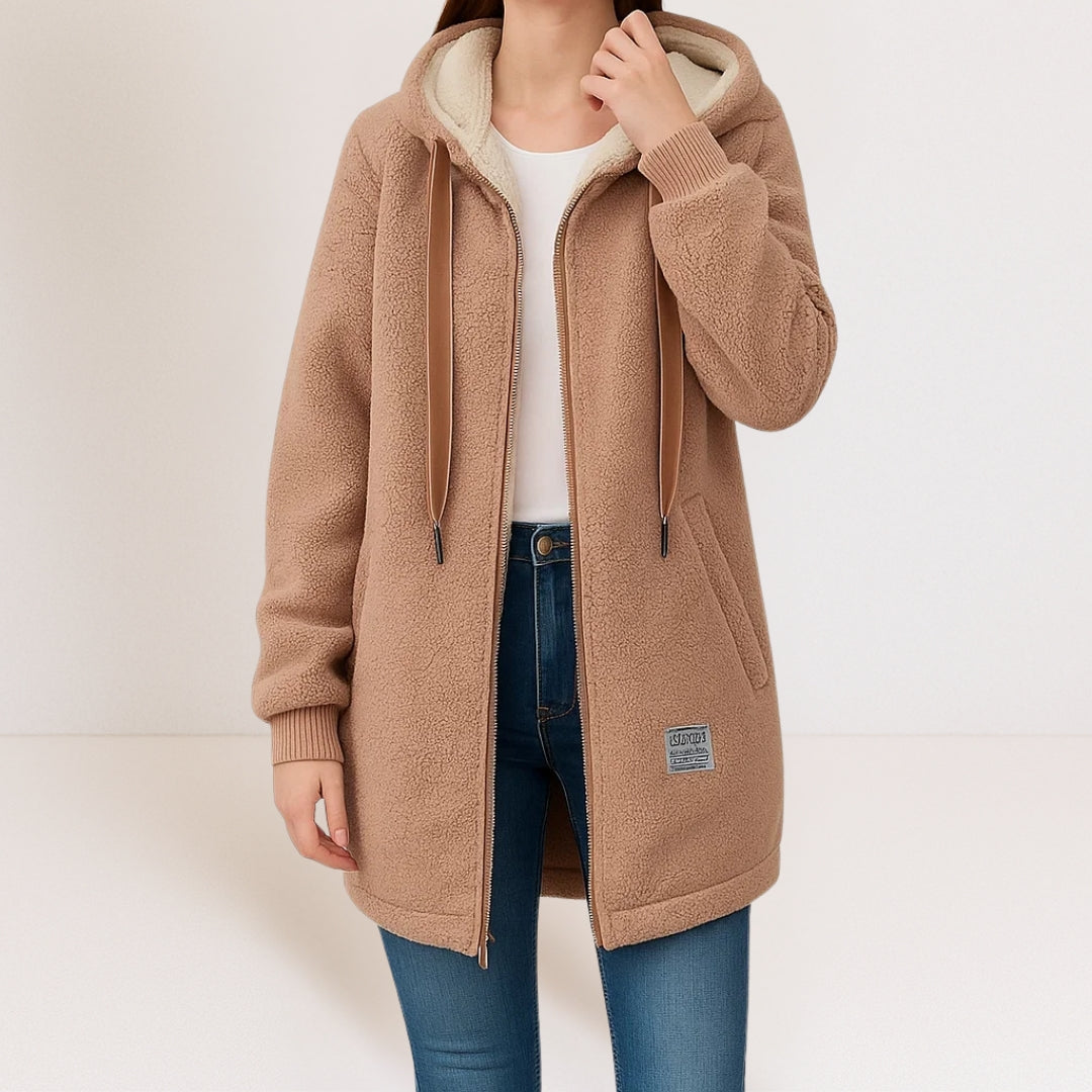 Delaney - Soft Fleece Hooded Jacket