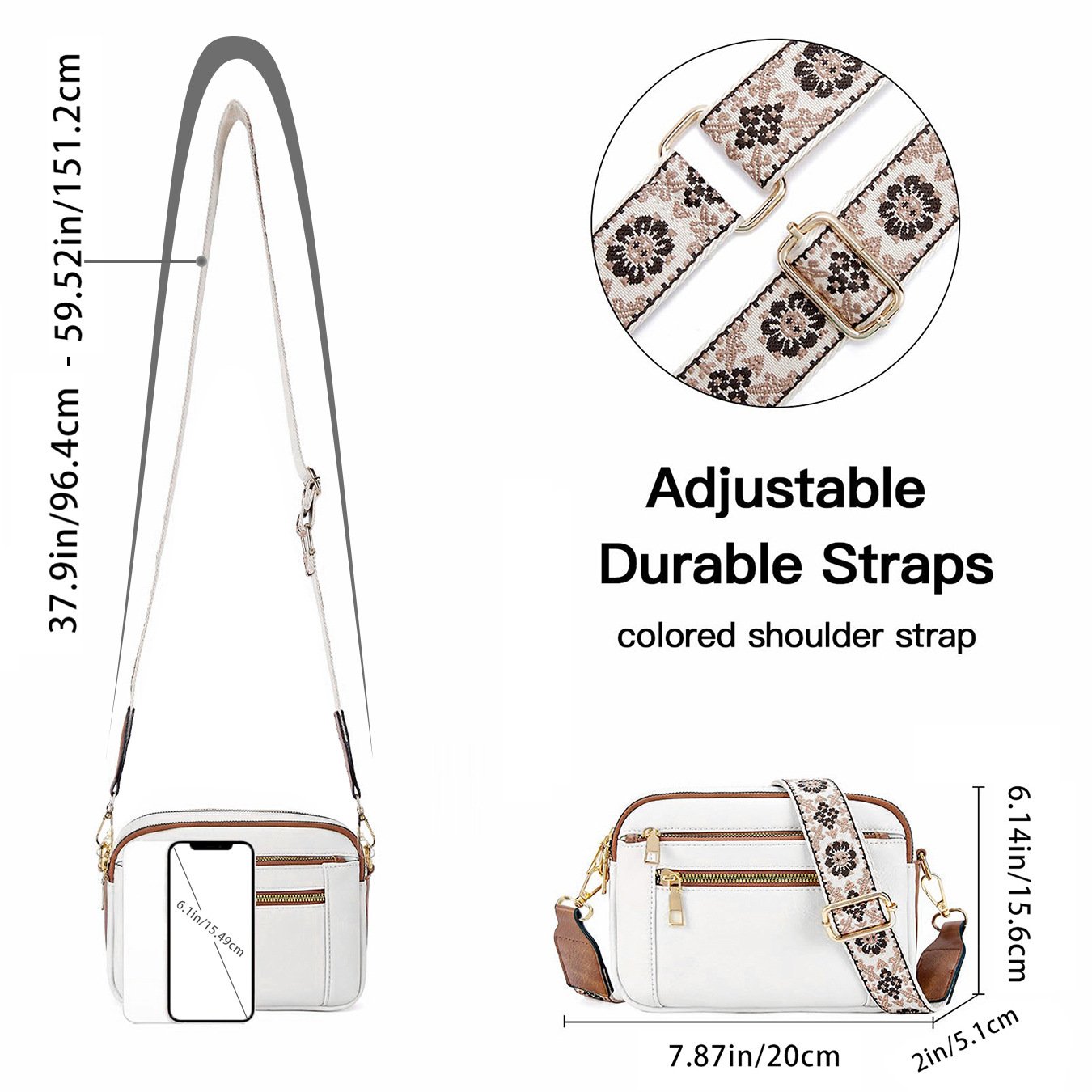 Emmie – Refined Leather Shoulder Bag with Compartments
