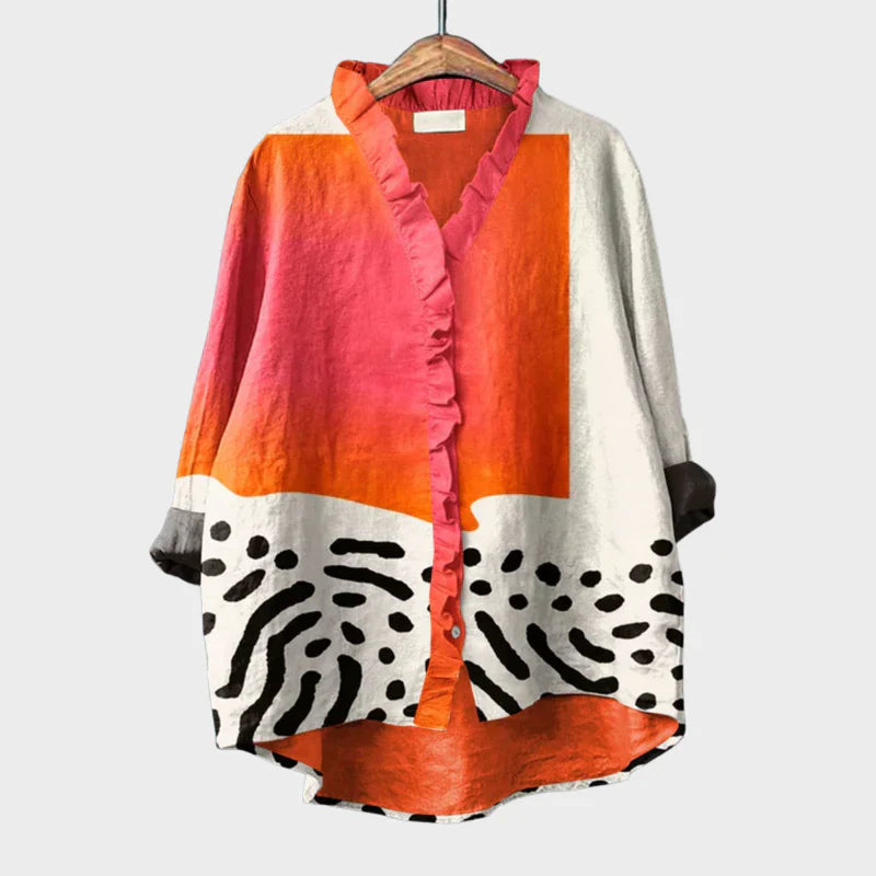 Brielle – Relaxed Printed Blouse