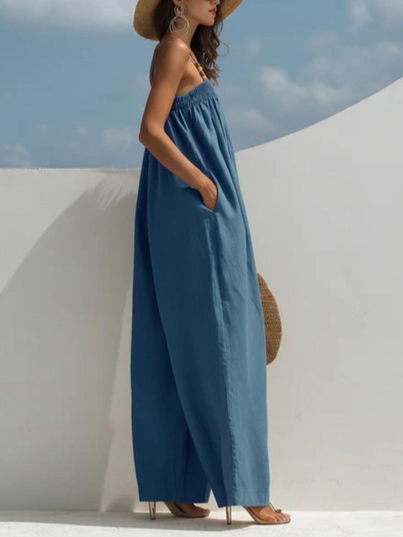 Bonnie - Denim Wide-Leg Jumpsuit