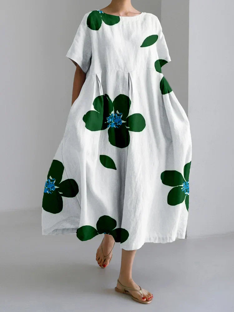 Ellie – Long Summer Dress with Bright Florals