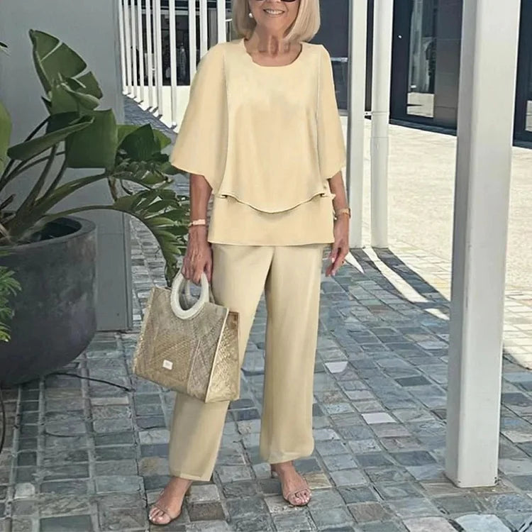 Gaia - Trendy Print Two-Piece Set