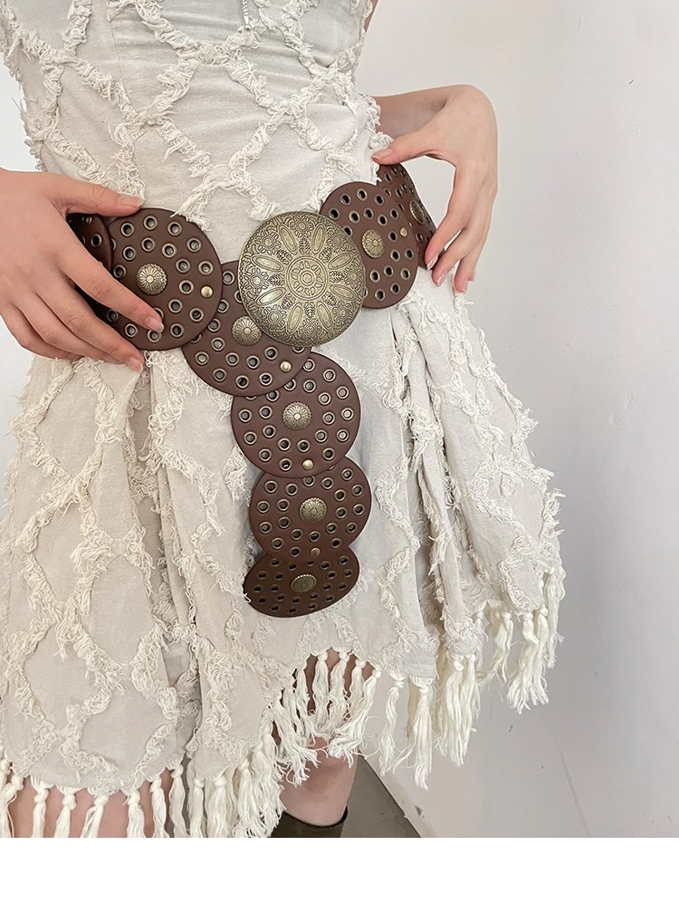 Vanessa - Boho Brown Women's Belt
