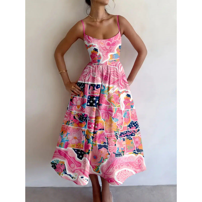 Rosie - Blush Garden Midi Dress