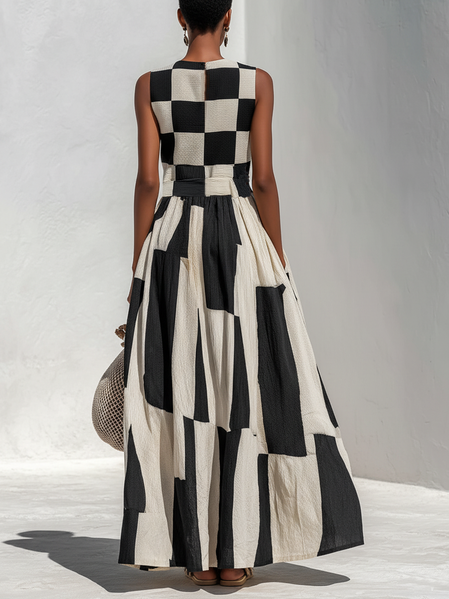 Merrie - Cotton Linen Maxi Dress
