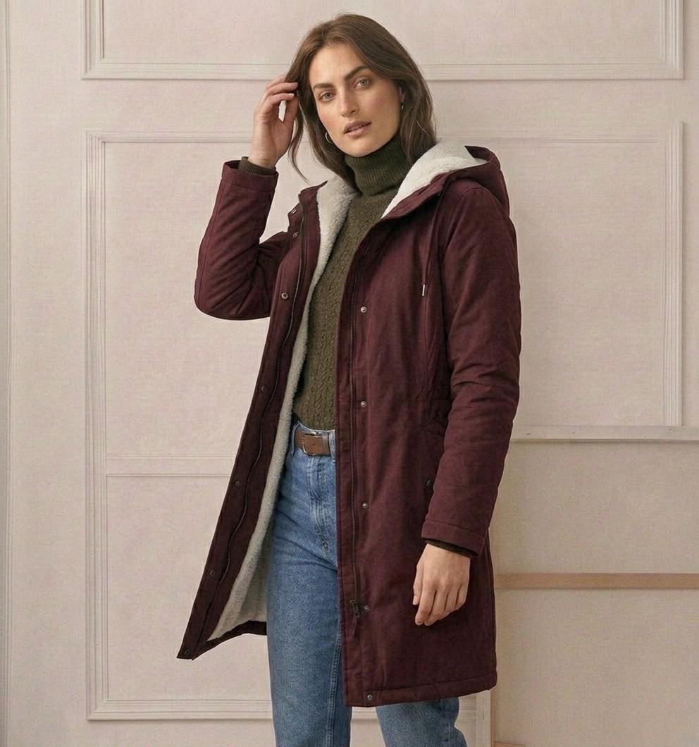 Kiera - Cozy Hooded Weatherproof Coat