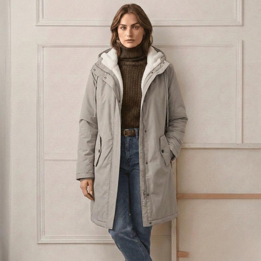Tabitha - Cozy Hooded Weatherproof Coat