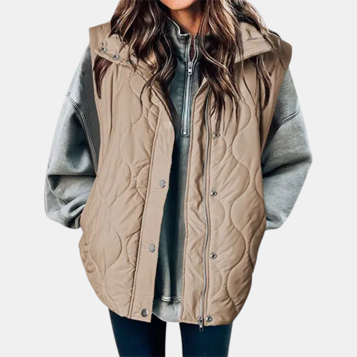Wren - Quilted Hooded Puffer Vest