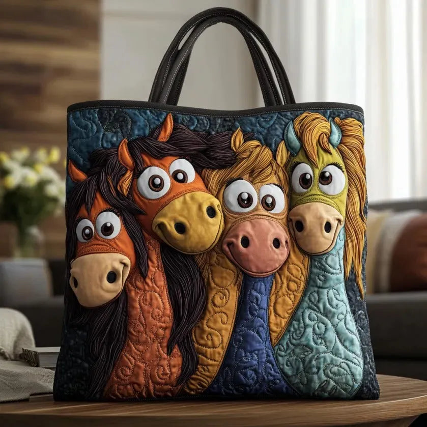 Nellie – Playful Ponies Handmade Tote Bag