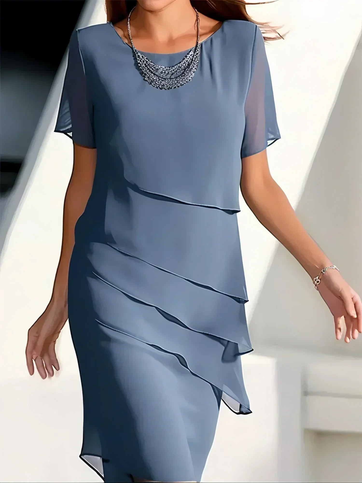 Mildred – Timeless Layered Elegant Dress