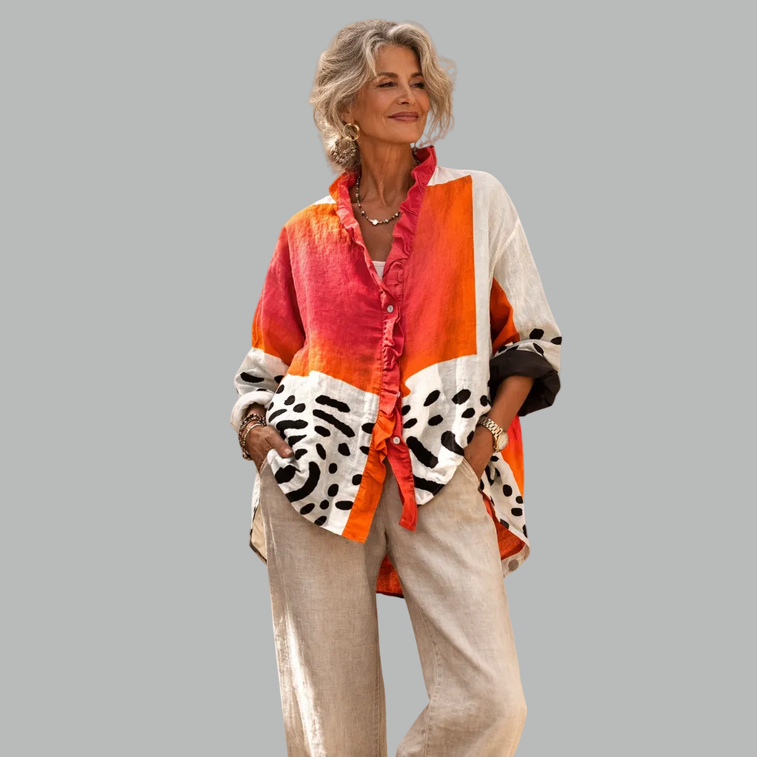Brielle – Relaxed Printed Blouse