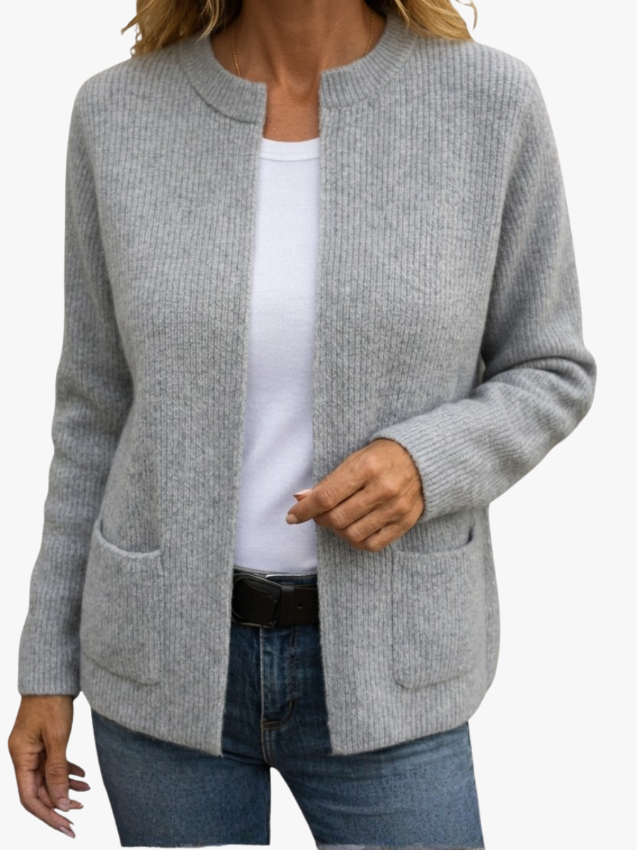 Veda - Warm Knit Zip Cardigan