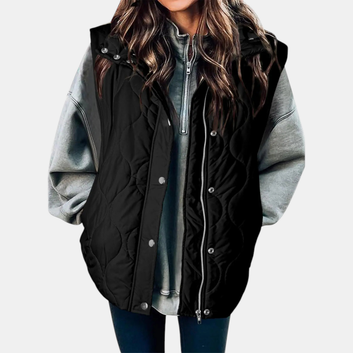 Wren - Quilted Hooded Puffer Vest