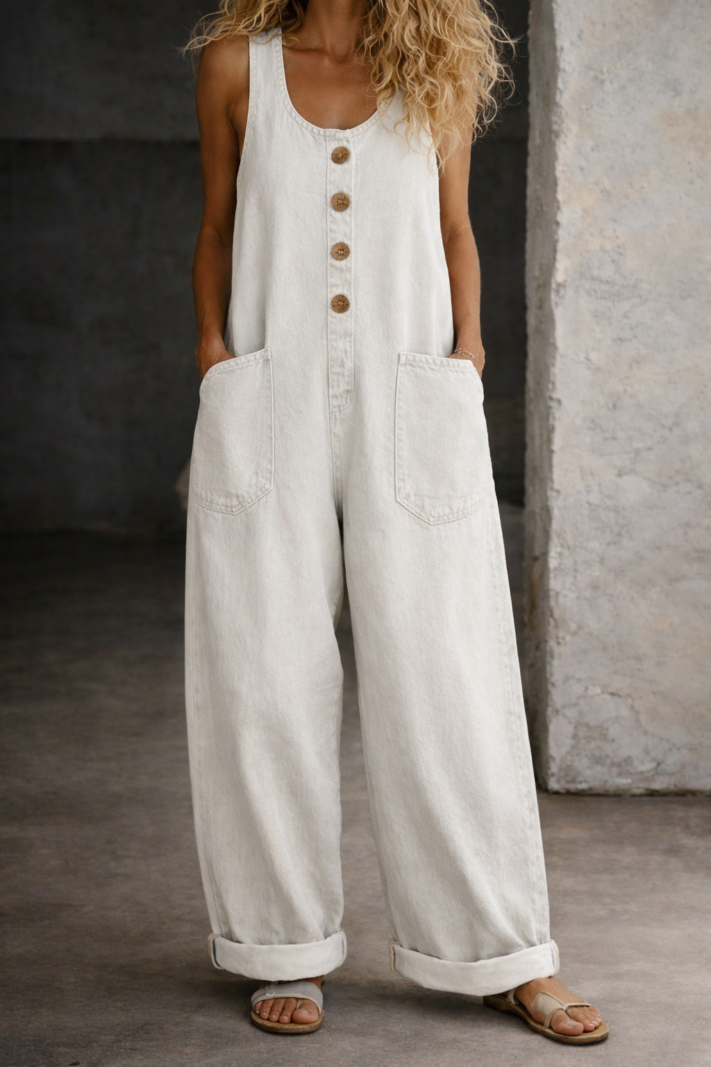 Taylor - Vintage Washed Cotton Denim Overalls