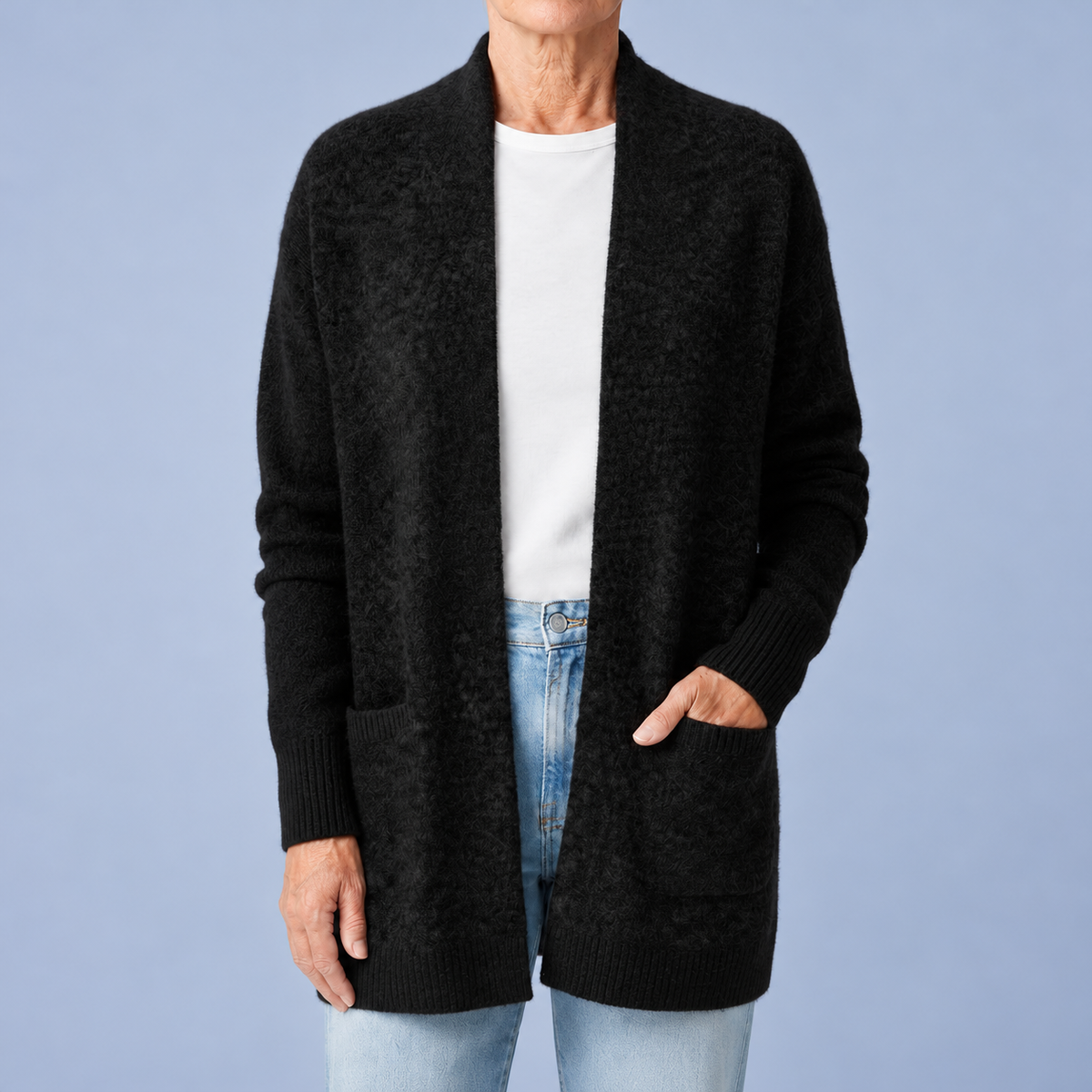 Ashley – Soft Merino Wool Blend Cardigan