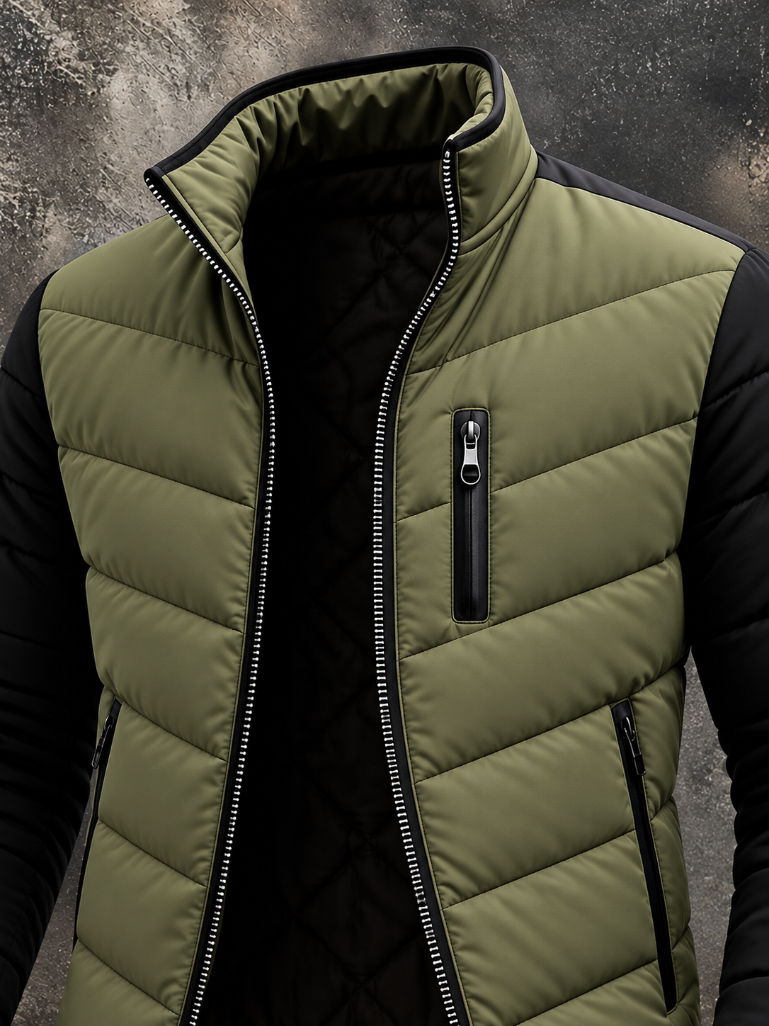 Mitchell - Quilted Zip-Up Jacket