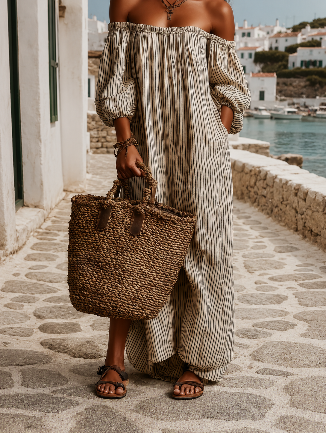 Mabel - Flowing Striped Maxi Dress