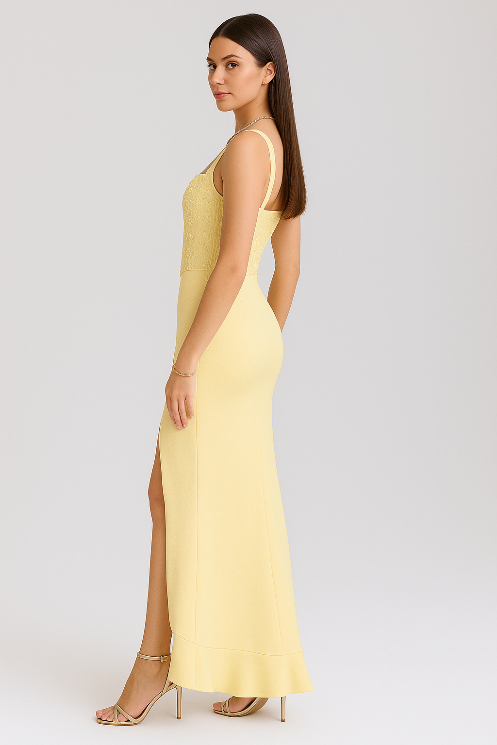 Lunira – Ruffled Pastel Midi Dress
