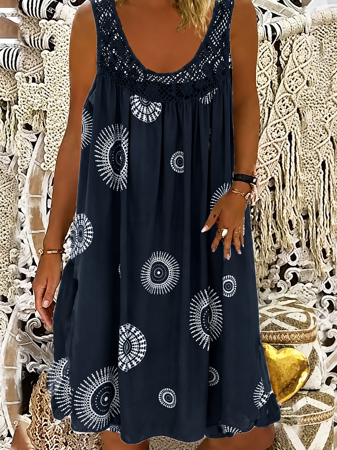 Teodora - Artistic Printed Summer Dress