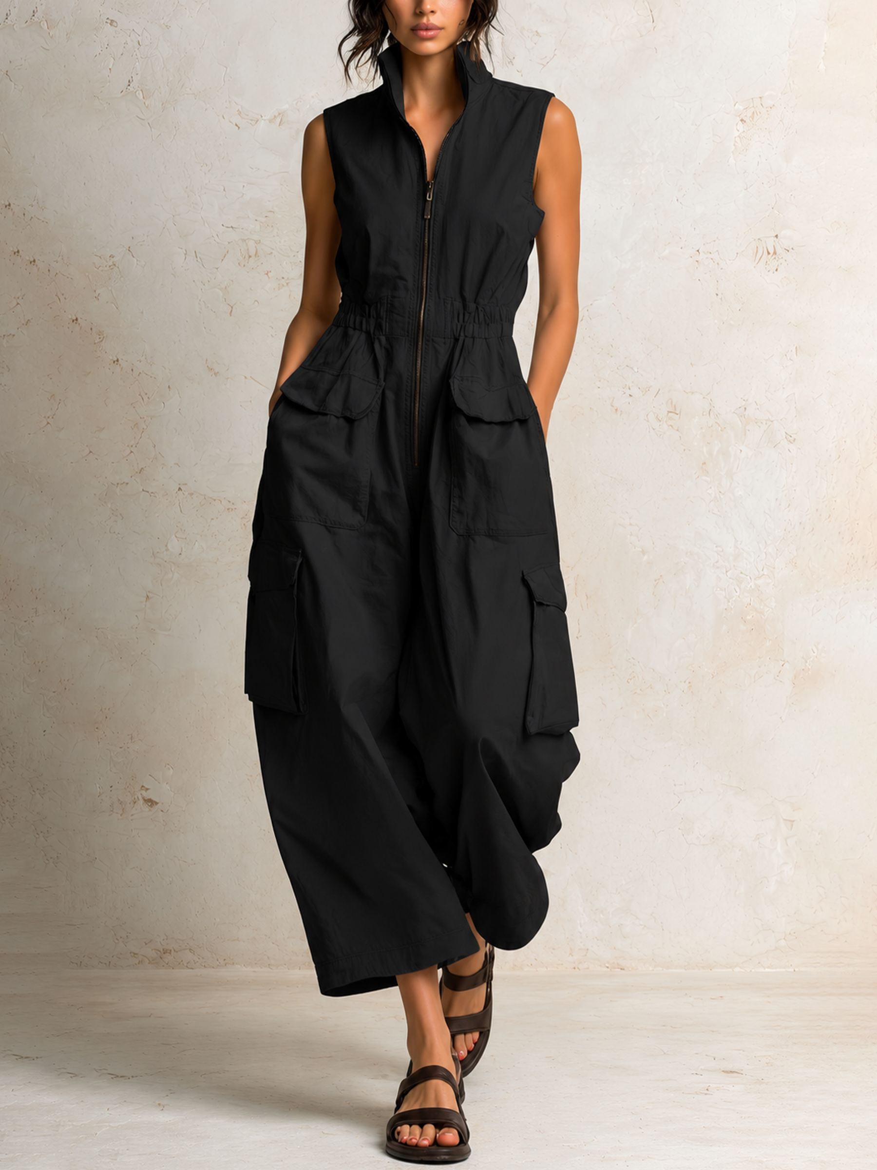 Cassidy – Utility Cargo Jumpsuit
