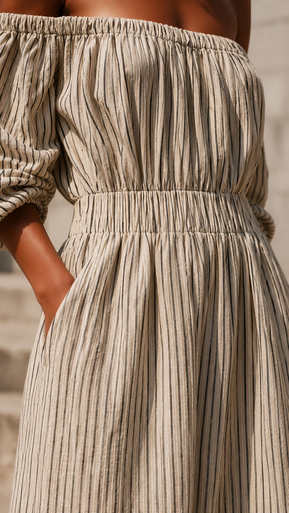 Mabel - Flowing Striped Maxi Dress